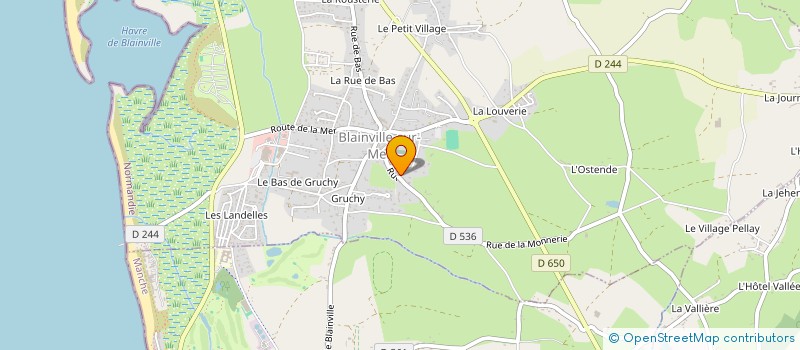 localisation de l'entreprise LE CHANT DES ARBRES  BLAINVILLE-SUR-MER