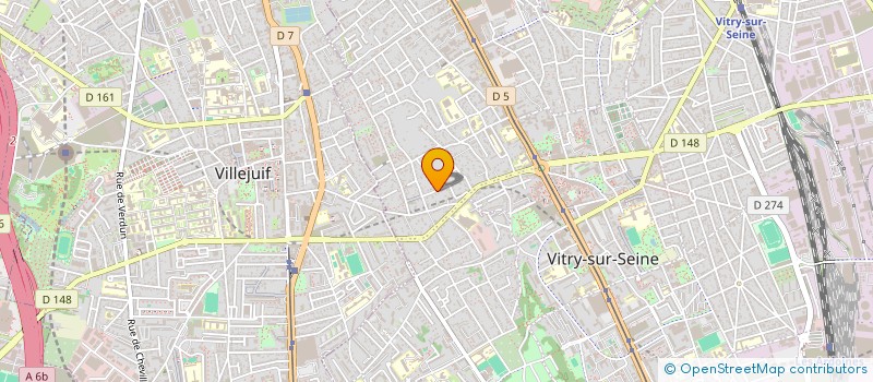 localisation de l'entreprise LE CHANT DES CIGALES à VITRY-SUR-SEINE