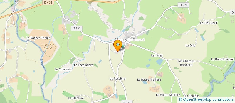 localisation de l'entreprise LE CHANT DES CIGALES à MAGNY-LE-DESERT