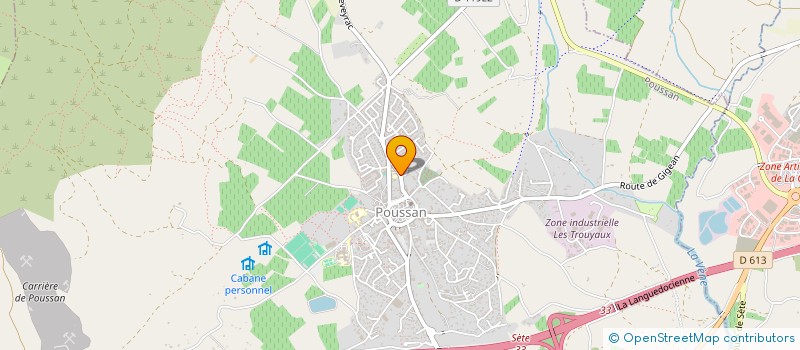 localisation de l'entreprise LE CHANT DES CIGALES  POUSSAN