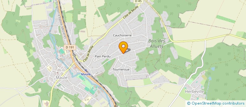 localisation de l'entreprise LE CHANT DES CIGALES  MAULE