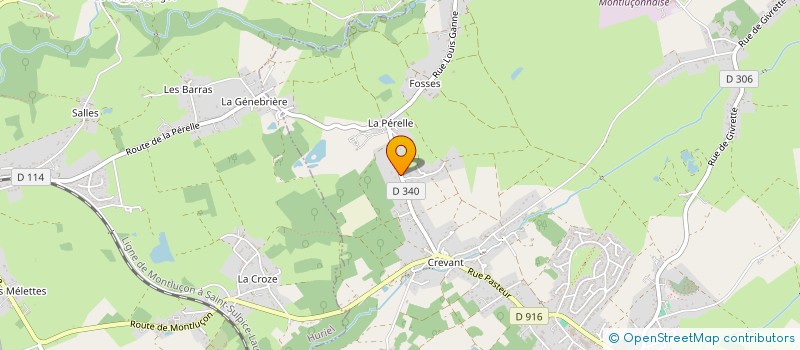 localisation de l'entreprise LE CHANT DES FUSEAUX DOMERATOIS à DOMERAT