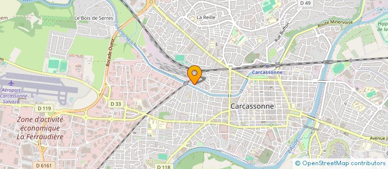 localisation de l'entreprise LE CHANT DES GRENOUILLES à CARCASSONNE