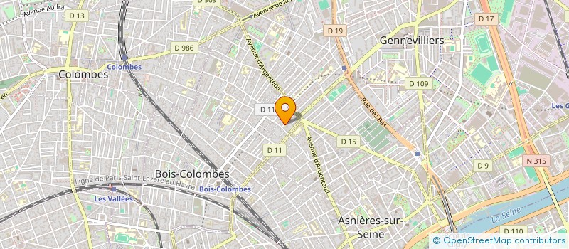 localisation de l'entreprise LE CHANT DES HOMMES  BOIS-COLOMBES