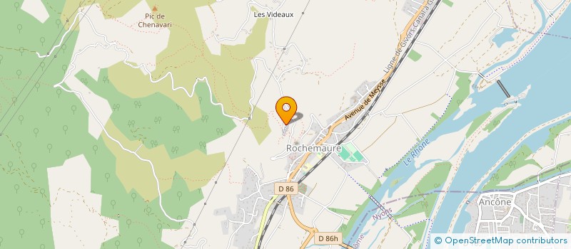 localisation de l'entreprise LE CHANT DES LUNES à ROCHEMAURE