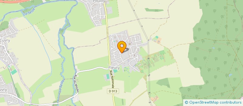 localisation de l'entreprise LE CHANT DES OISEAUX  FLEURY