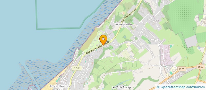 localisation de l'entreprise LE CHANT DES OISEAUX  TROUVILLE-SUR-MER