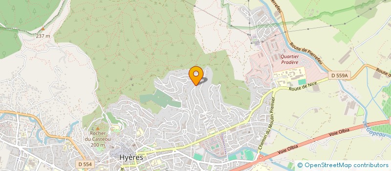 localisation de l'entreprise LE CHANT DES ROSEAUX D'OLBIA à HYERES