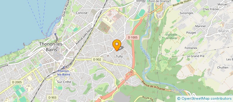 localisation de l'entreprise LE CHANT DES SIECLES à THONON-LES-BAINS