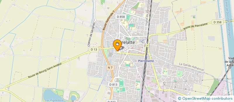 localisation de l'entreprise LE CHANT DES SONS  PIERRELATTE