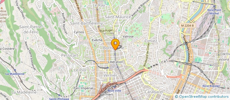 localisation de l'entreprise LE CHANT DES SPHERES à NICE
