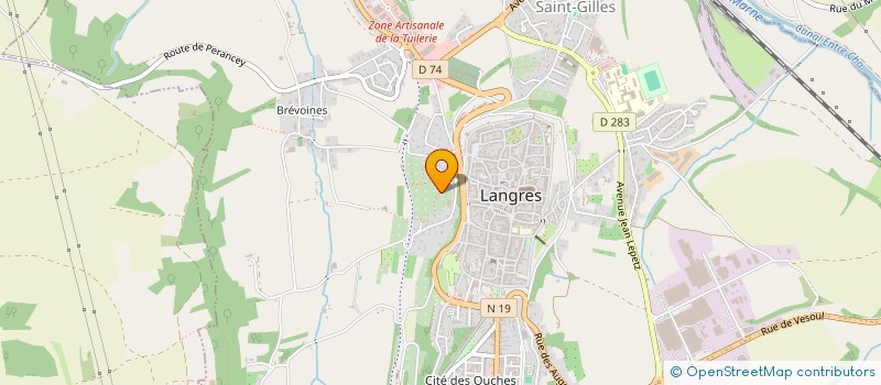 localisation de l'entreprise LE CHANT DES TOITS à LANGRES
