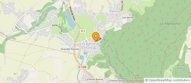 localisation de l'entreprise LE CHANT DES USSES à LA BALME-DE-SILLINGY