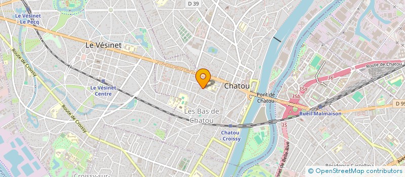 localisation de l'entreprise LE CHANT DU BOTANISTE à CHATOU