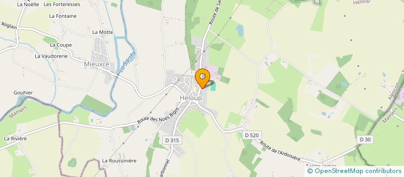 localisation de l'entreprise LE CHANT DU BUISSON à HELOUP