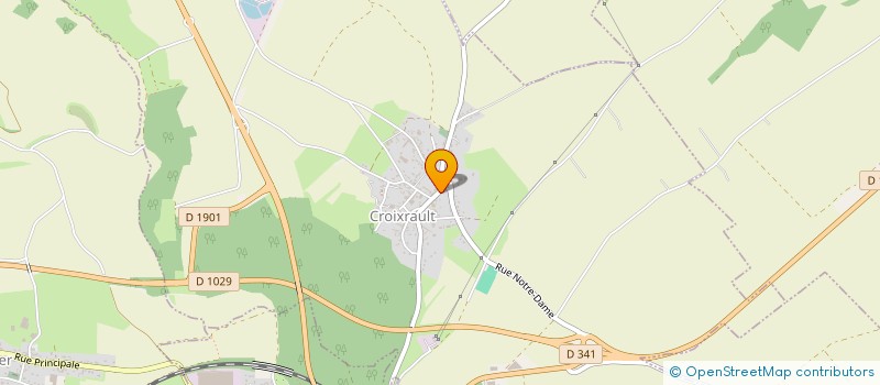 localisation de l'entreprise LE CHANT DU CHAMP  CROIXRAULT