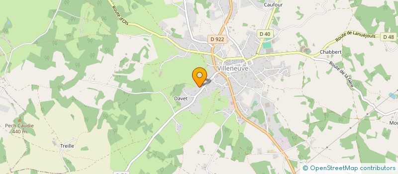 localisation de l'entreprise LE CHANT DU COUCOU à SAINTE-CROIX