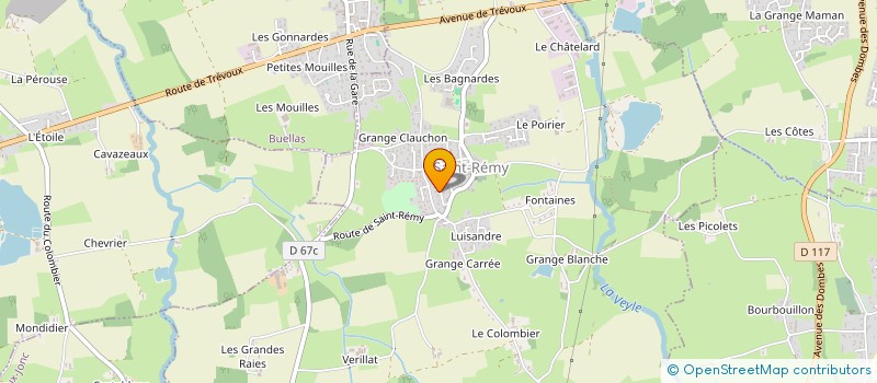 localisation de l'entreprise LE CHANT DU GOLF à SAINT-REMY