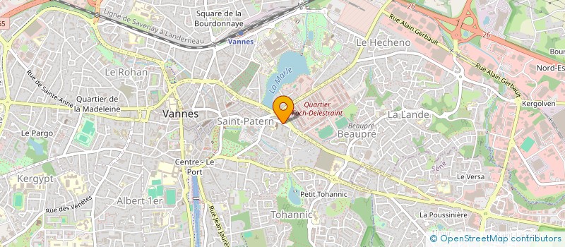 localisation de l'entreprise LE CHANT DU LODO à VANNES