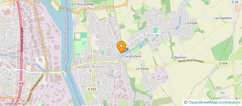 localisation de l'entreprise LE CHANT DU MARMONT à FRANS
