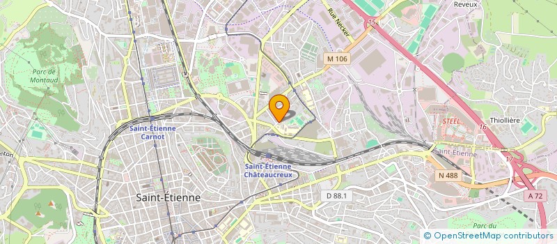 localisation de l'entreprise LE CHANT DU PAIN  SAINT-ETIENNE