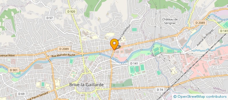 localisation de l'entreprise LE CHANT DU PAIN SARL  BRIVE-LA-GAILLARDE