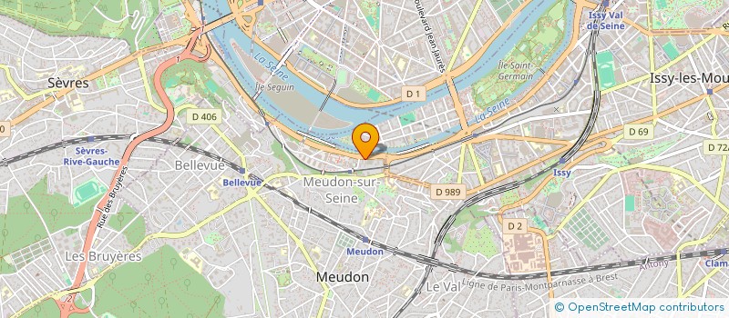 localisation de l'entreprise LE CHANT DU PEUPLE à MEUDON