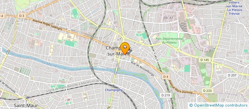 localisation de l'entreprise LE CHANT DU PHENIX à CHAMPIGNY-SUR-MARNE