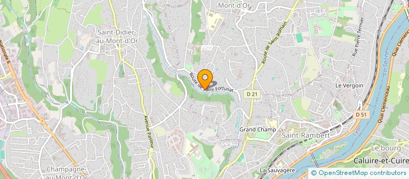 localisation de l'entreprise LE CHANT DU POSSIBLE  SAINT-CYR-AU-MONT-D'OR