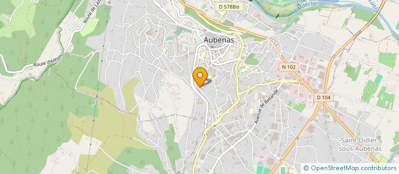 localisation de l'entreprise LE CHANTALOU à AUBENAS