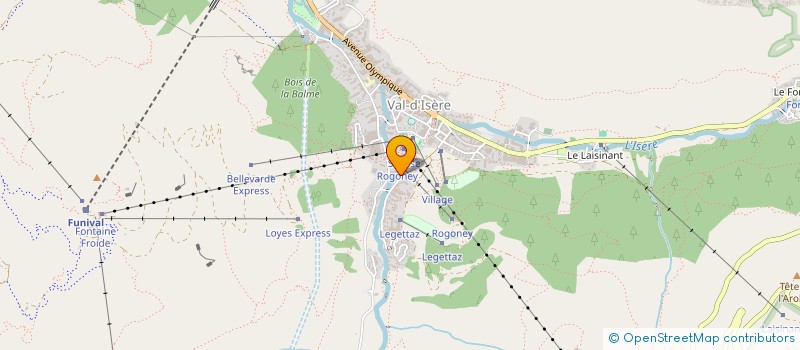 localisation de l'entreprise LE CHANTEL  VAL-D'ISERE