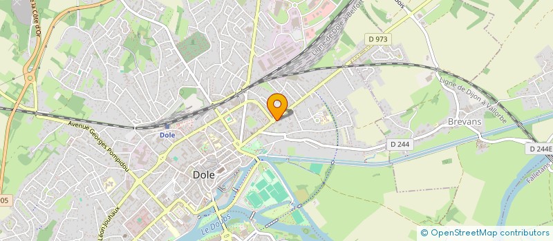 localisation de l'entreprise LE CHANTILLY à DOLE