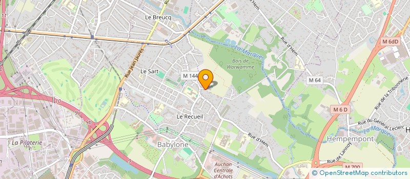 localisation de l'entreprise LE CHANTILLY EVENEMENTS à VILLENEUVE-D'ASCQ