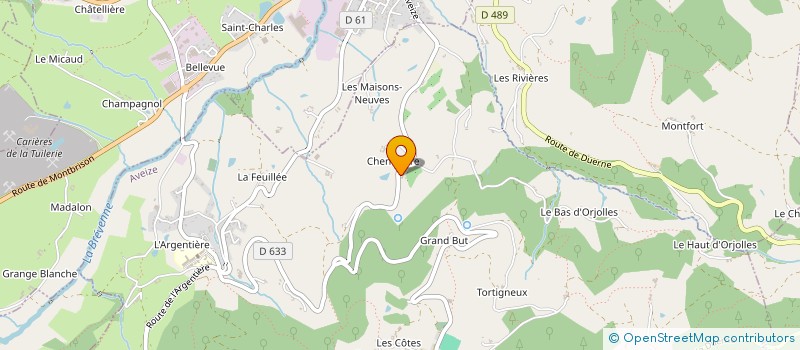 localisation de l'entreprise LE CHAP'EVENT  AVEIZE