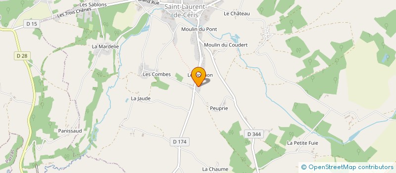localisation de l'entreprise LE CHAPAGE à SAINT-LAURENT-DE-CERIS