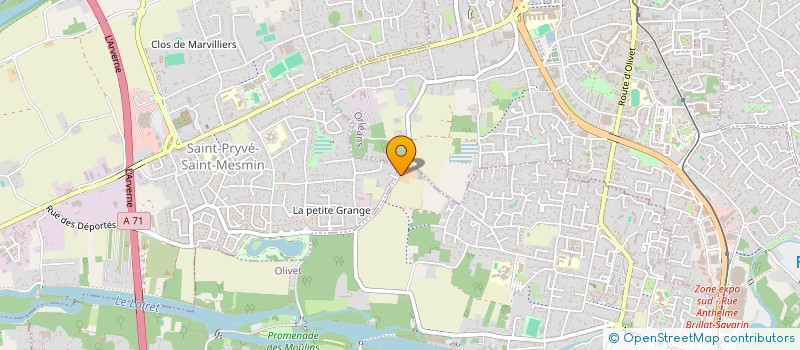 localisation de l'entreprise LE CHAPEAU ROUGE à OLIVET