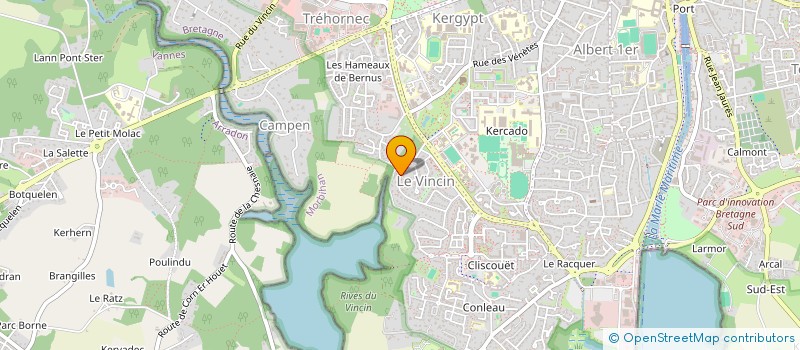 localisation de l'entreprise LE CHAPEAU ROUGE à VANNES
