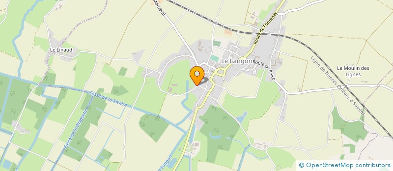 localisation de l'entreprise LE CHAPEAU ROUGE  LE LANGON