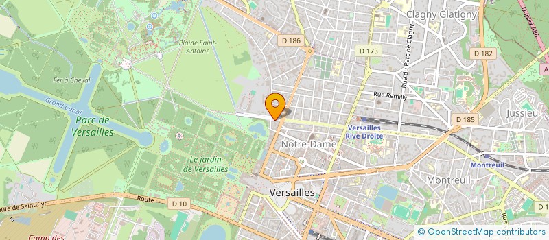 localisation de l'entreprise LE CHAPERON ROUGE à VERSAILLES