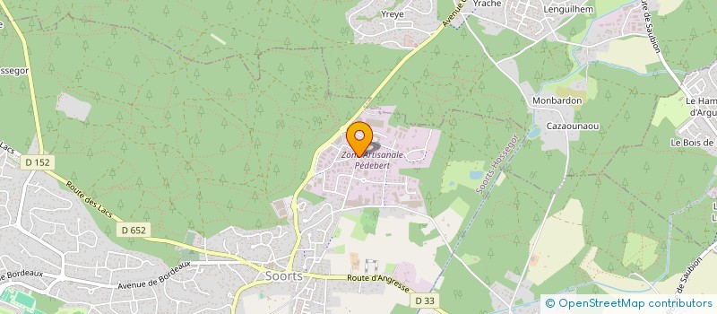 localisation de l'entreprise LE CHAPITEAU à SOORTS-HOSSEGOR