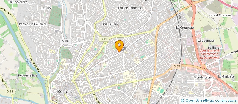 localisation de l'entreprise LE CHAPITEAU GOURMAND  BEZIERS