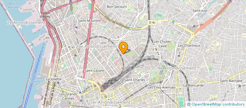 localisation de l'entreprise LE CHAPITRE  MARSEILLE