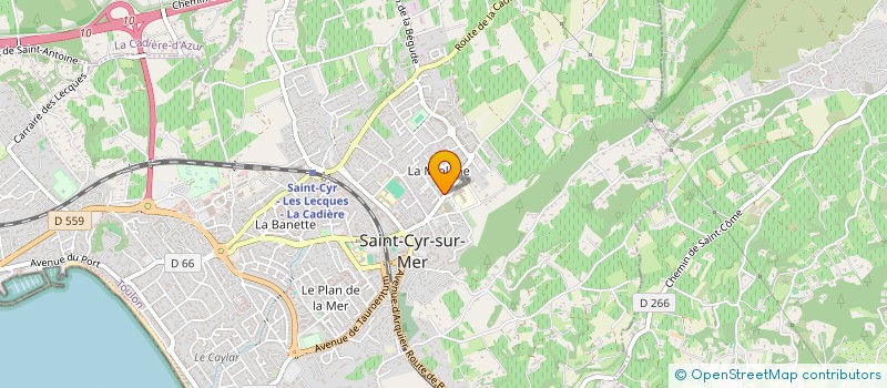 localisation de l'entreprise LE CHAPITRE à SAINT-CYR-SUR-MER