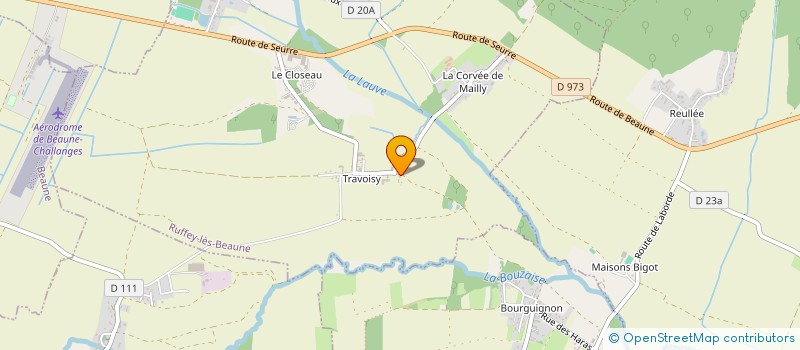 localisation de l'entreprise LE CHAPITRE DES FRERES BOURGUIGNONS  MEURSANGES