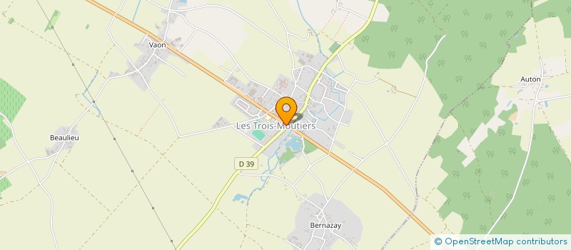 localisation de l'entreprise LE CHAPLIN à LES TROIS-MOUTIERS