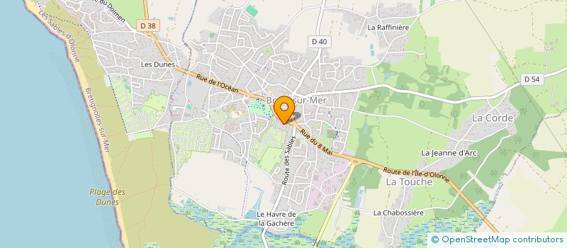 localisation de l'entreprise LE CHAPONNET à BREM-SUR-MER