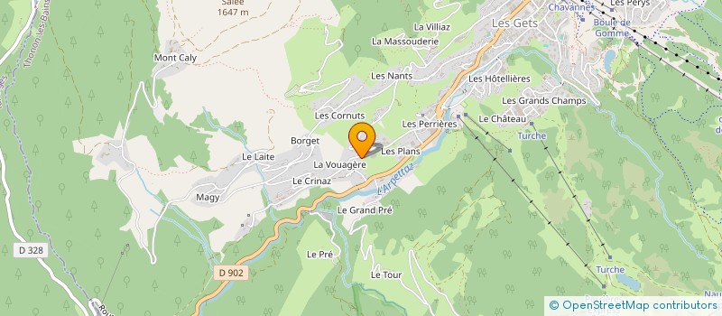 localisation de l'entreprise LE CHAPOUET  LES GETS