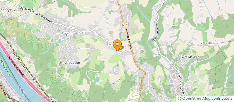 localisation de l'entreprise LE CHAPUT  SEYSSUEL