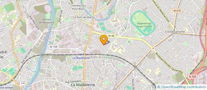 localisation de l'entreprise LE CHAR AUX ETOILES à MARCQ-EN-BARŒUL