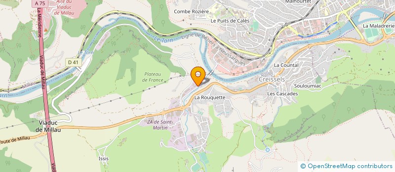 localisation de l'entreprise LE CHARANCON à CREISSELS